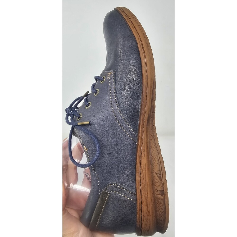Comfortiva Fielding Oxford Navy Smooth Leather Women's Size 10W - Picture 7 of 11